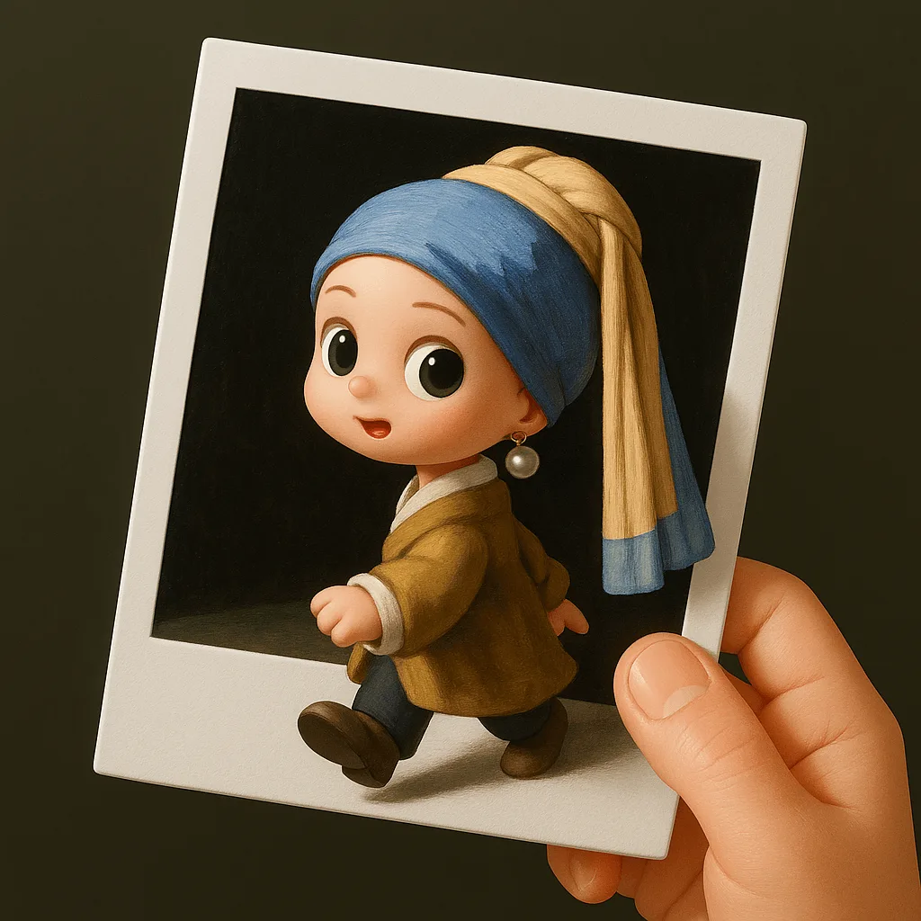Example output: 3D Polaroid Breakout Effect