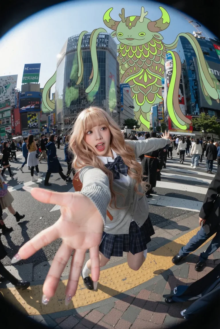 Example output: Add Giant Creature to City Image