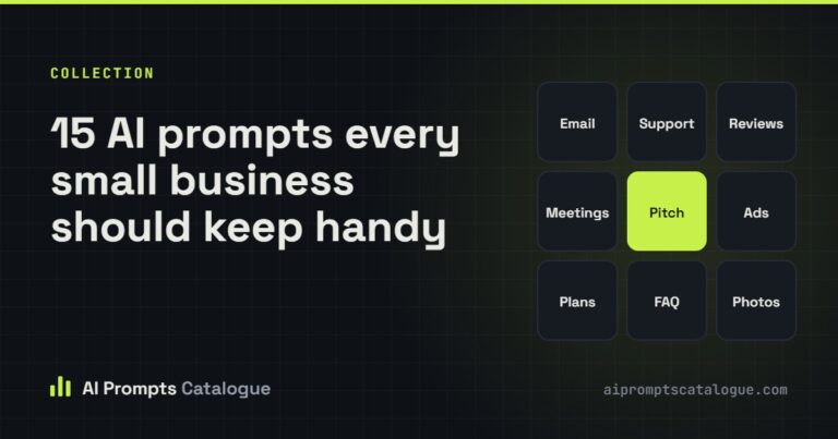 15 AI prompts every small business should keep handy