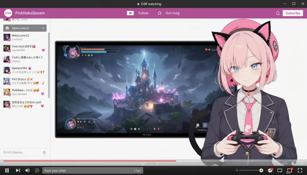 Example output: Become a Vtuber