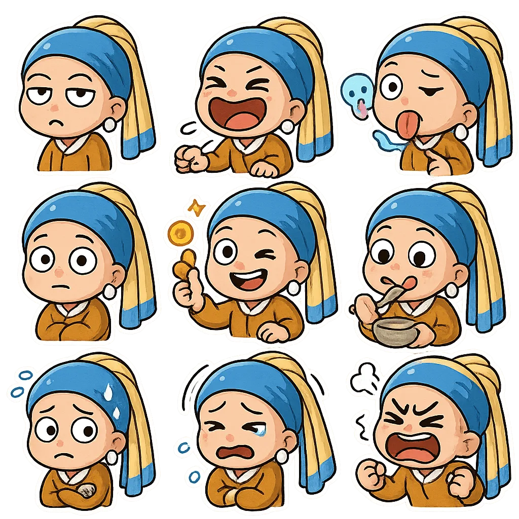 Example output: Chibi Character Sticker Pack