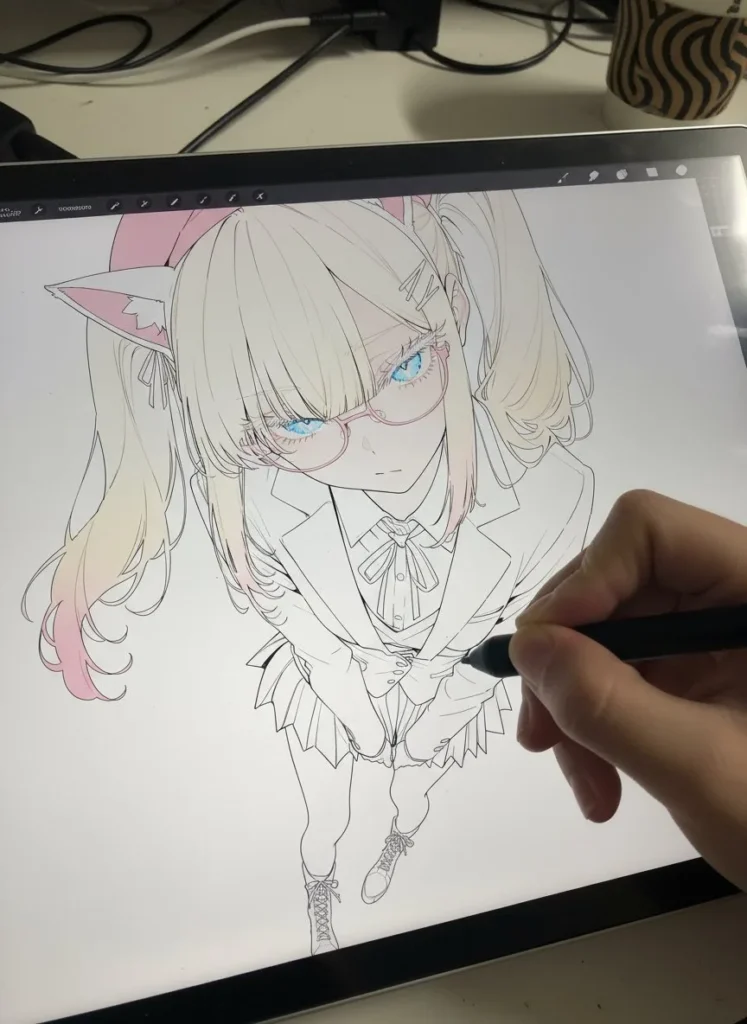 Example output: Drawing on a Pen Display