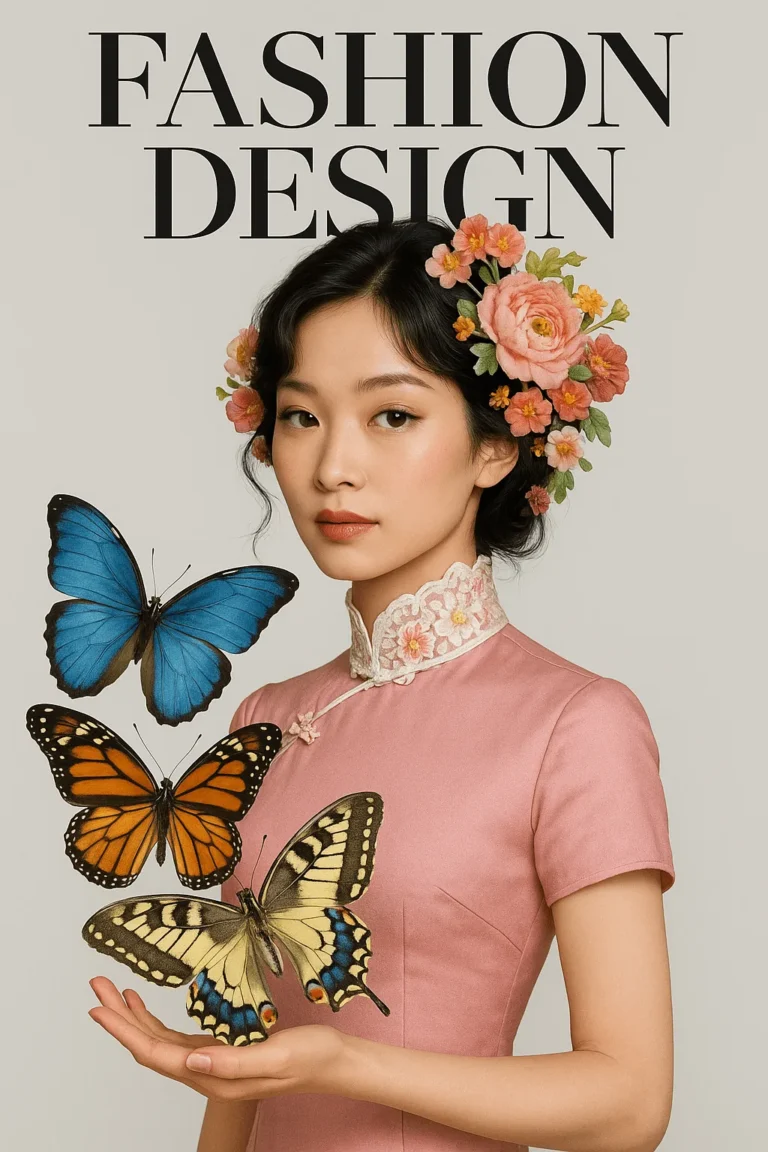 Example output: Fashion Magazine Cover Style
