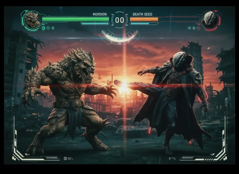 Example output: Fighting Game Interface Creation
