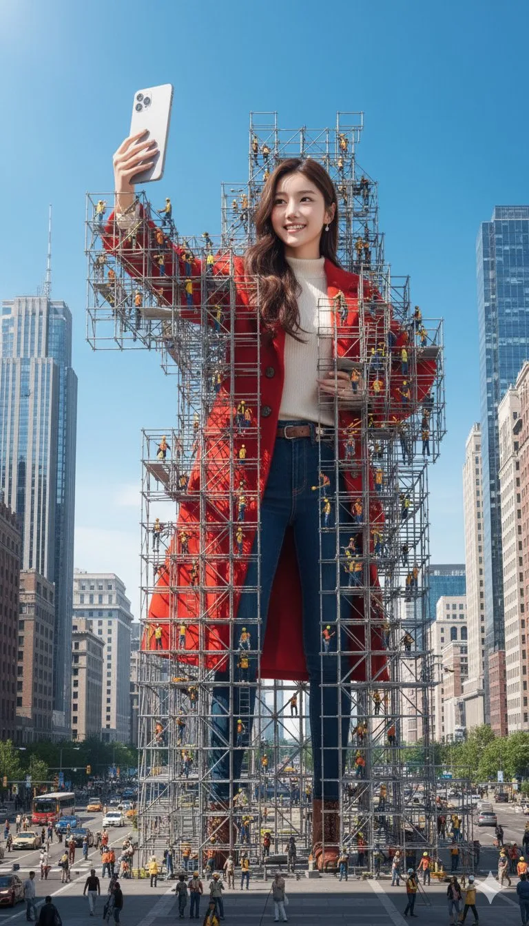 Example output: Giant Figure Scaffolding