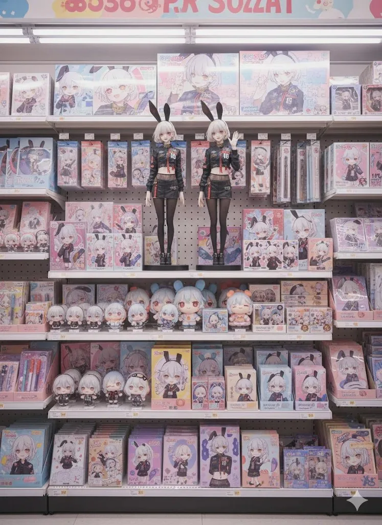 Example output: Merchandise Display Shelf