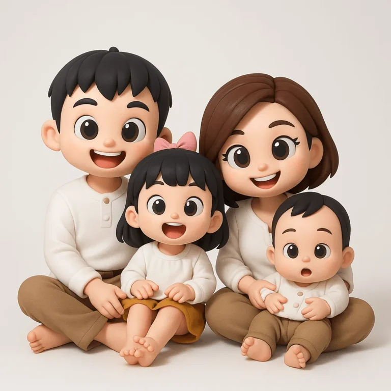 Example output: Photo to 3D Q-version Style