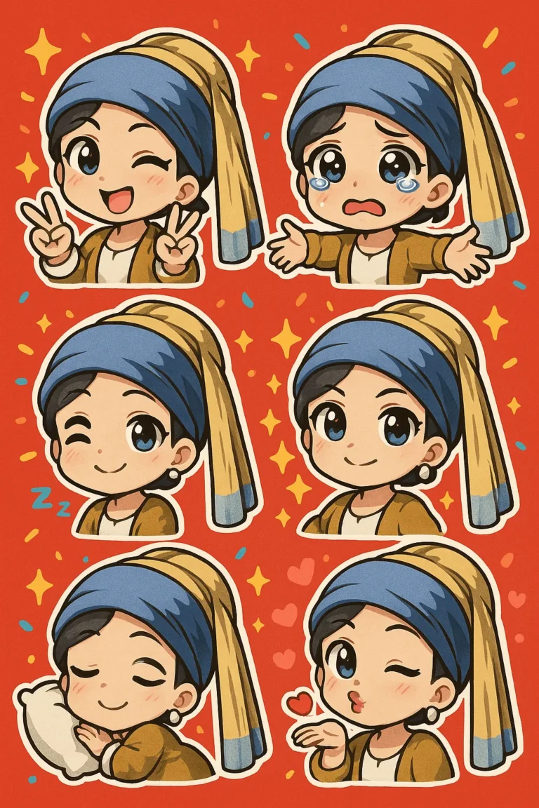 Example output: Q-version Emoji Sticker Pack Creation