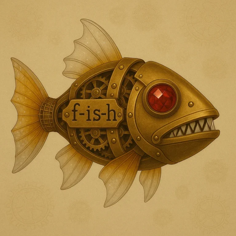 Example output: Steampunk Mechanical Fish