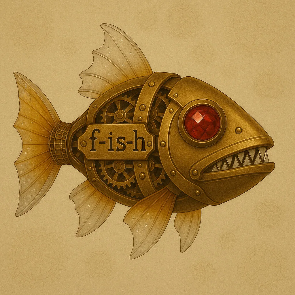 Example output: Steampunk Mechanical Fish