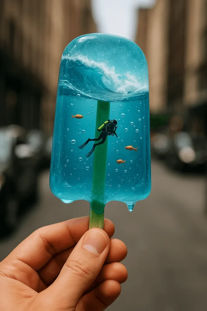 Example output: Surreal Underwater Scene Popsicle